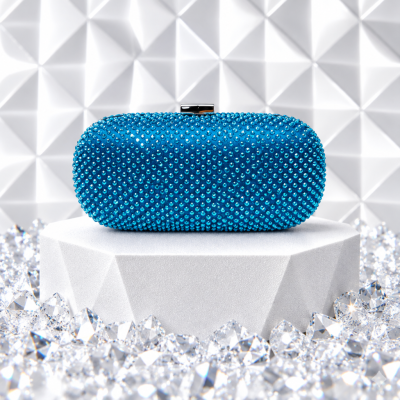 CANDELA-Bolso Fiesta Mujer, Clutch Bolso de Noche, Boda Cartera de Mano Cadena para Ceremonia
