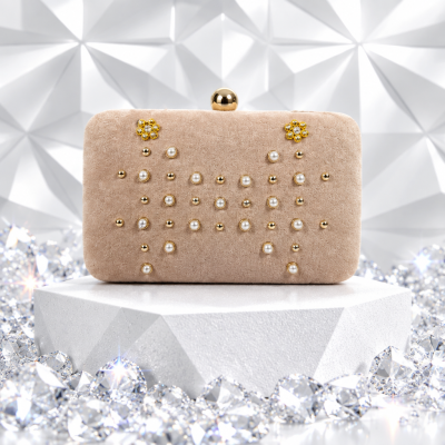 CARIDAD-Bolso Fiesta Mujer, Clutch Bolso de Noche, Boda Cartera de Mano Cadena para Ceremonia
