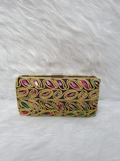 CALI-Bolso Fiesta Mujer, Clutch Bolso de Noche, Boda Cartera de Mano Cadena para Ceremonia